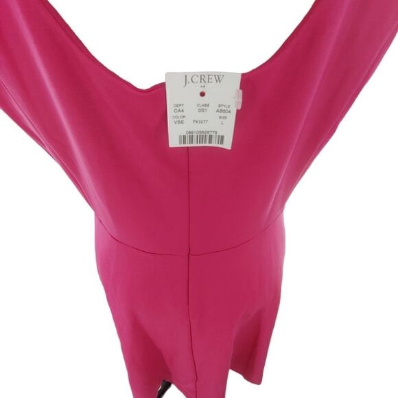 NWT J. Crew dress fuchsia large - Picture 6 of 12